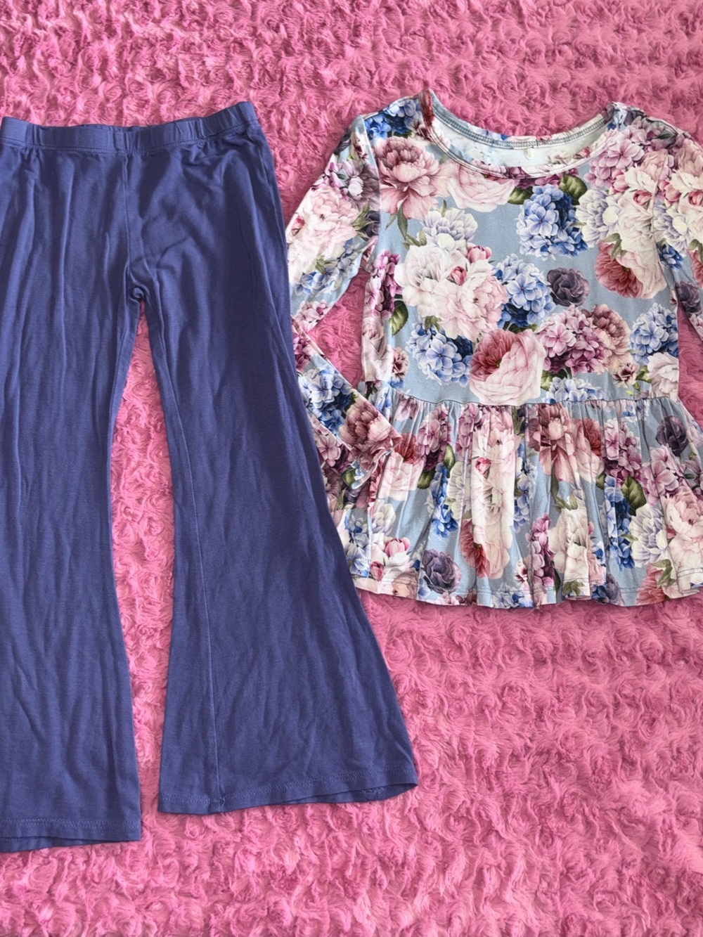 Posh Peanut Annie Floral Peplum Set 3/4T
